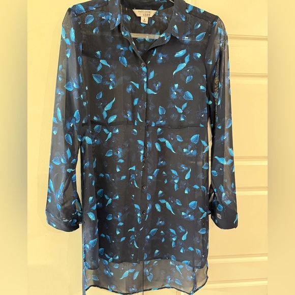 Ruff Hewn long coverup vacation holiday sheer travel beach pool FLAW - Picture 3 of 5